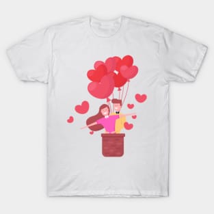 flyingcouple | valentine gift T-Shirt